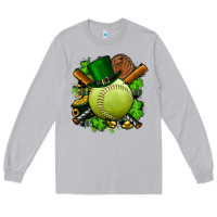 Moon Dust st.patrick's day softball Long Sleeve Tee - FaDigitalArtStudio