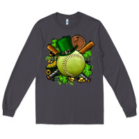 Smoke st.patrick's day softball Long Sleeve Tee - FaDigitalArtStudio