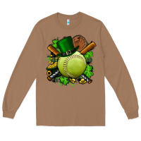 Toasted Coconut st.patrick's day softball Long Sleeve Tee - FaDigitalArtStudio