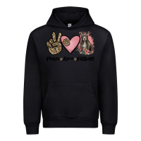 Black peace love pitbull Urban Hoodie - JahusDesignShop