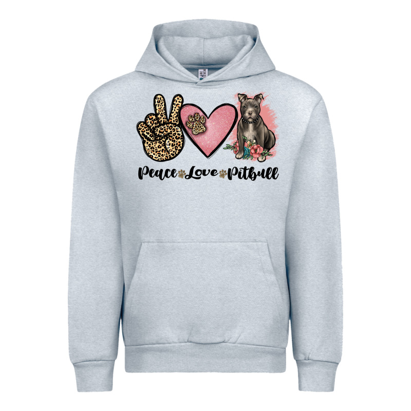 Peace Love Pitbull Urban Hoodie by JahusDesignShop | Teevron