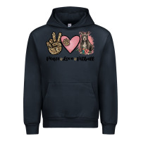 Navy peace love pitbull Urban Hoodie - JahusDesignShop