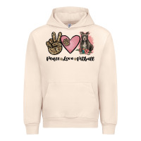 Sandshell peace love pitbull Urban Hoodie - JahusDesignShop