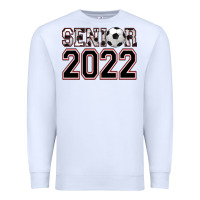 White senior soccer Premium Sweatshirt - AdoDesignShop