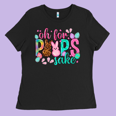 Oh For Peeps Sake Easter Day Ladies Tee Designed By Howdyjamesfarm