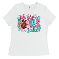 White oh for peeps sake Easter Day Ladies Tee - HowdyJamesFarm