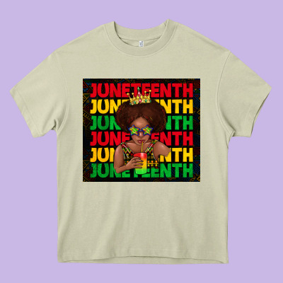 Juneteenth Cute Kid Heavy Core Tee Designed By Tumblerdesignbyshophia
