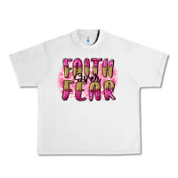 Lunar Rock Faith over fear  Breast Cancer Awareness Urban Heavy Tee - FaDigitalArtStudio