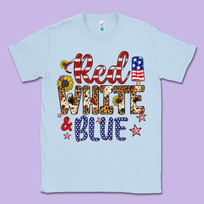 Red White And Blue Classic Tee Designed By Artiststas