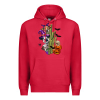Cardinal halloween cows Premium Hoodie - LillyAllenDesigns