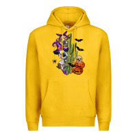 Lemon halloween cows Premium Hoodie - LillyAllenDesigns