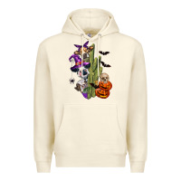 Sandshell halloween cows Premium Hoodie - LillyAllenDesigns