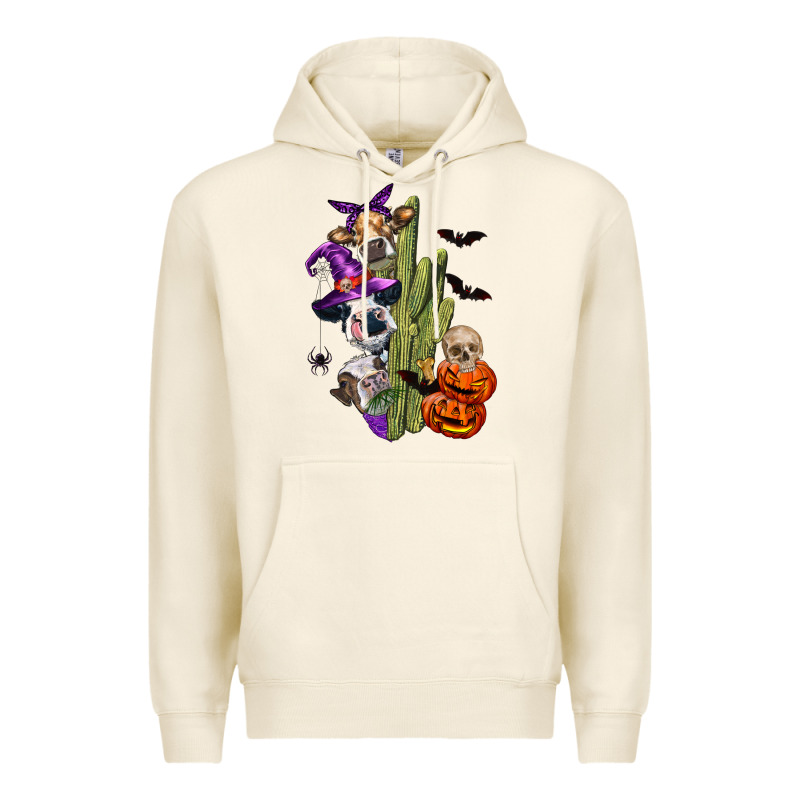Halloween Cows Premium Hoodie by LillyAllenDesigns | Teevron