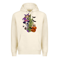Tofu halloween cows Premium Hoodie - LillyAllenDesigns