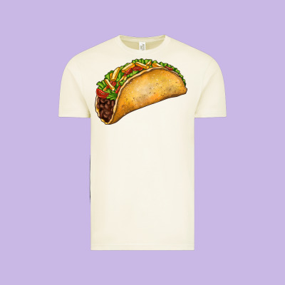 Taco Vintage Tee Designed By Fadigitalartstudio