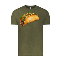 Vintage Olive Taco Vintage Tee - FaDigitalArtStudio