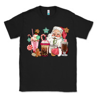 Black pink santa christmas santa coffe cups Classic Tee - CowGirlArtShop