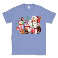 Colony Blue pink santa christmas santa coffe cups Classic Tee - CowGirlArtShop