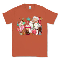 Copper pink santa christmas santa coffe cups Classic Tee - CowGirlArtShop