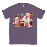 Lavender pink santa christmas santa coffe cups Classic Tee - CowGirlArtShop