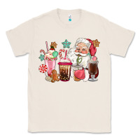Natural pink santa christmas santa coffe cups Classic Tee - CowGirlArtShop