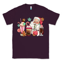 Pink Santa Christmas Santa Coffe Cups Classic Tee | Teevron