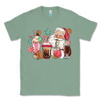 Sage pink santa christmas santa coffe cups Classic Tee - CowGirlArtShop