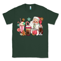 Sports Green pink santa christmas santa coffe cups Classic Tee - CowGirlArtShop