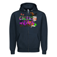 Navy cheers witches Zipper Hoodie - AdoDesignShop