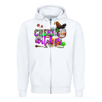 White cheers witches Zipper Hoodie - AdoDesignShop