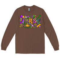 Chestnut nurse mardi gras Long Sleeve Tee - FaDigitalArtStudio