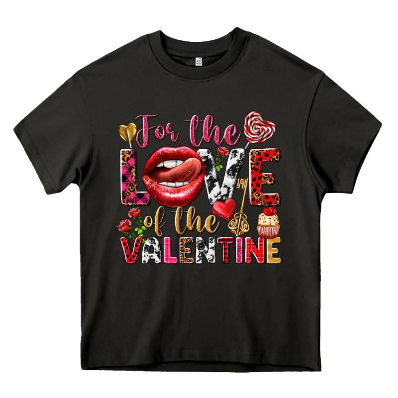 For The Love Of The Valentine Heavy Core Tee by HowdyJamesFarm | Teevron