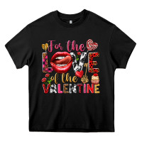 Black For the love of the Valentine Heavy Core Tee - HowdyJamesFarm