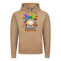 Vintage Coffee LGBTQ+ Messy Bun With Snacks Vintage Hoodie - BundleAndBundleShop