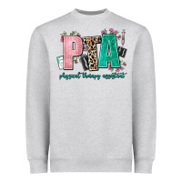 Heather Grey pta physical therapy assistant Heavyweight Sweatshirt - AdoDesignShop