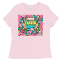 Bubblegum Pink Easter Nurse Easter Day tumbler Ladies Tee - HowdyJamesFarm
