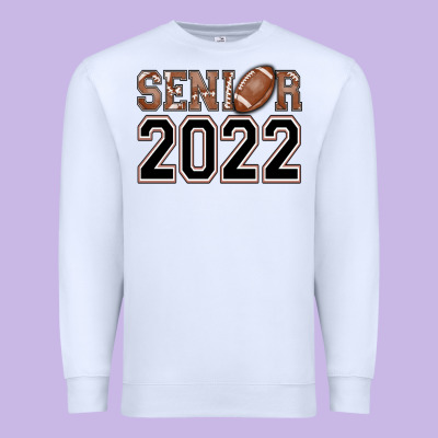 Senior Football Premium Sweatshirt Designed By Adodesignshop