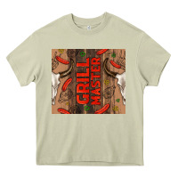 Mossy grill master with bull skull Heavy Core Tee - TumblerDesignByShophia