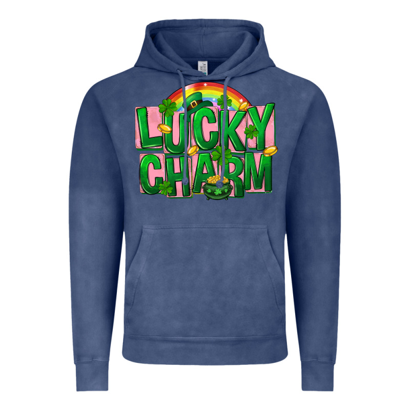 St Patricks Lucky Charm Vintage Hoodie by FaDigitalArtStudio | Teevron