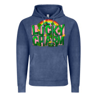 Vintage Denim St Patricks Lucky Charm Vintage Hoodie - FaDigitalArtStudio