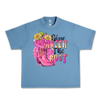 Pebble Blue give cancer the boot Urban Heavy Tee - FaDigitalArtStudio