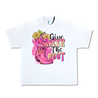 White give cancer the boot Urban Heavy Tee - FaDigitalArtStudio