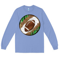 Colony Blue American Football Round Carrings 2 Long Sleeve Tee - BundleAndBundleShop