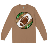 Toasted Coconut American Football Round Carrings 2 Long Sleeve Tee - BundleAndBundleShop