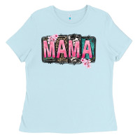 Baby Blue Mama vibes Mother's Day Ladies Tee - CowGirlArtShop