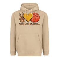 Mushroom peace love basketball Heavyweight Hoodie - AdoDesignShop