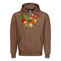 Chestnut pumpkin and latte with fall Zipper Hoodie - AdoDesignShop