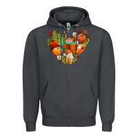 Smoke pumpkin and latte with fall Zipper Hoodie - AdoDesignShop