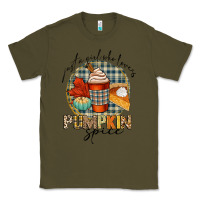 Army Green just a girl who loves pumpkin spice Classic Tee - CowGirlArtShop