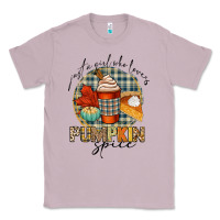 Lilac just a girl who loves pumpkin spice Classic Tee - CowGirlArtShop